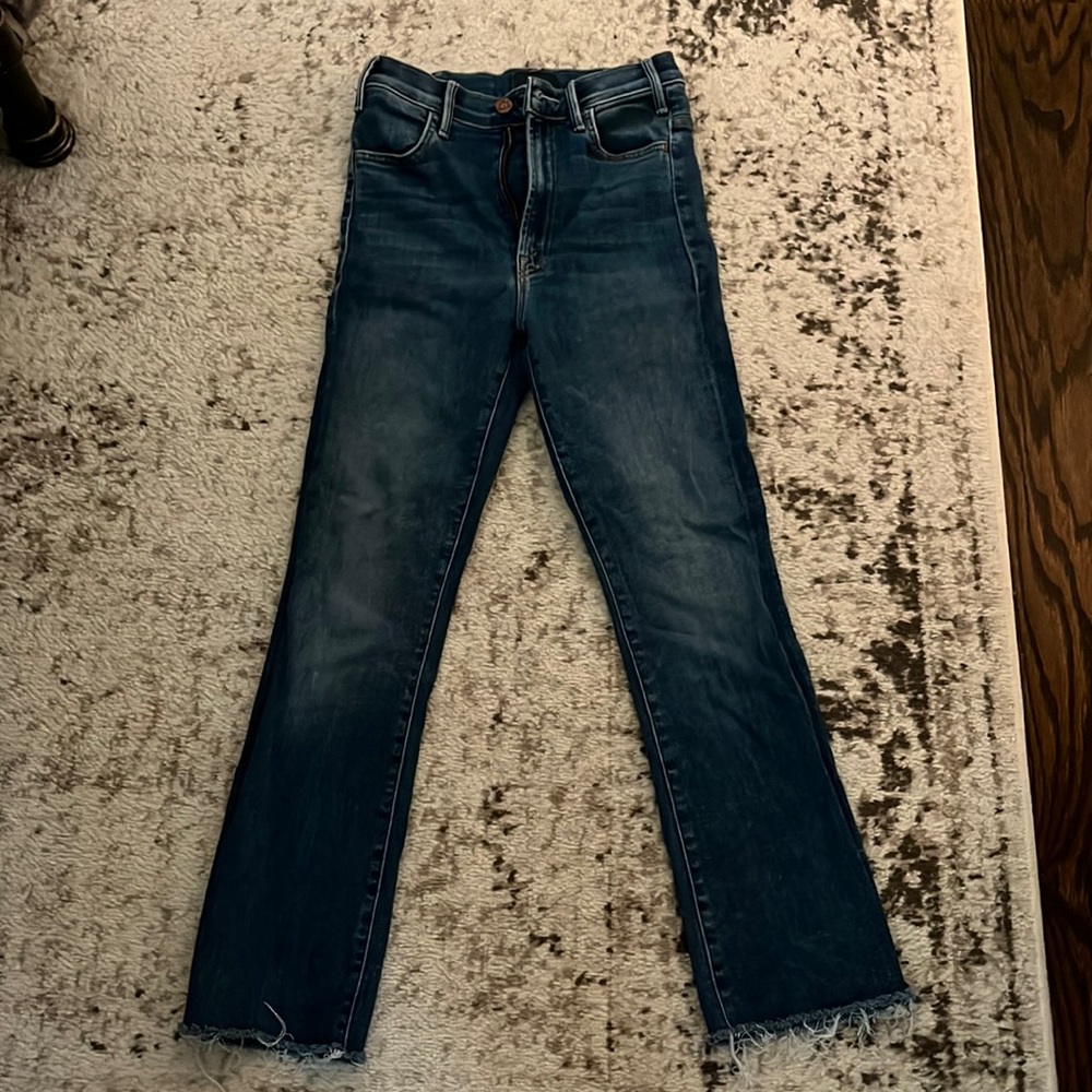 MOTHER Hustler Ankle Fray - Size 25